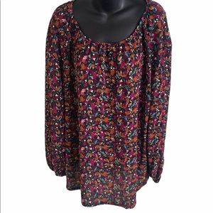 Ava & Viv NWT Spring Floral Top